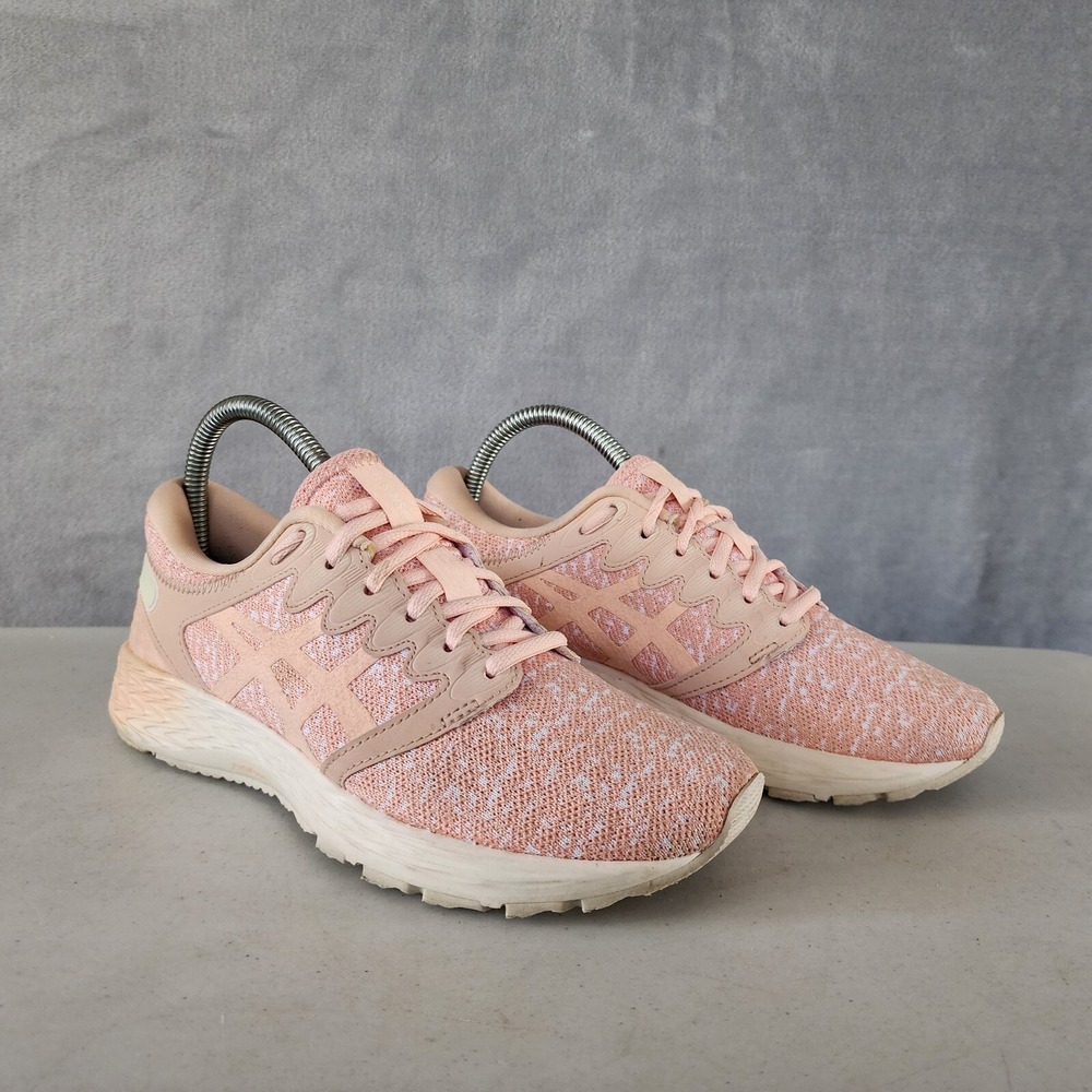 ASICS Shoes Womens 7 Sneakers Pink Low Top Roadhawk Fresh Foam Running Trainers - Picture 6 of 10